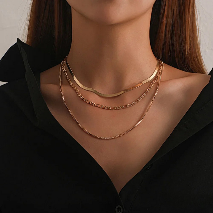 Elia | Vintage 3-Piece Layered Collana