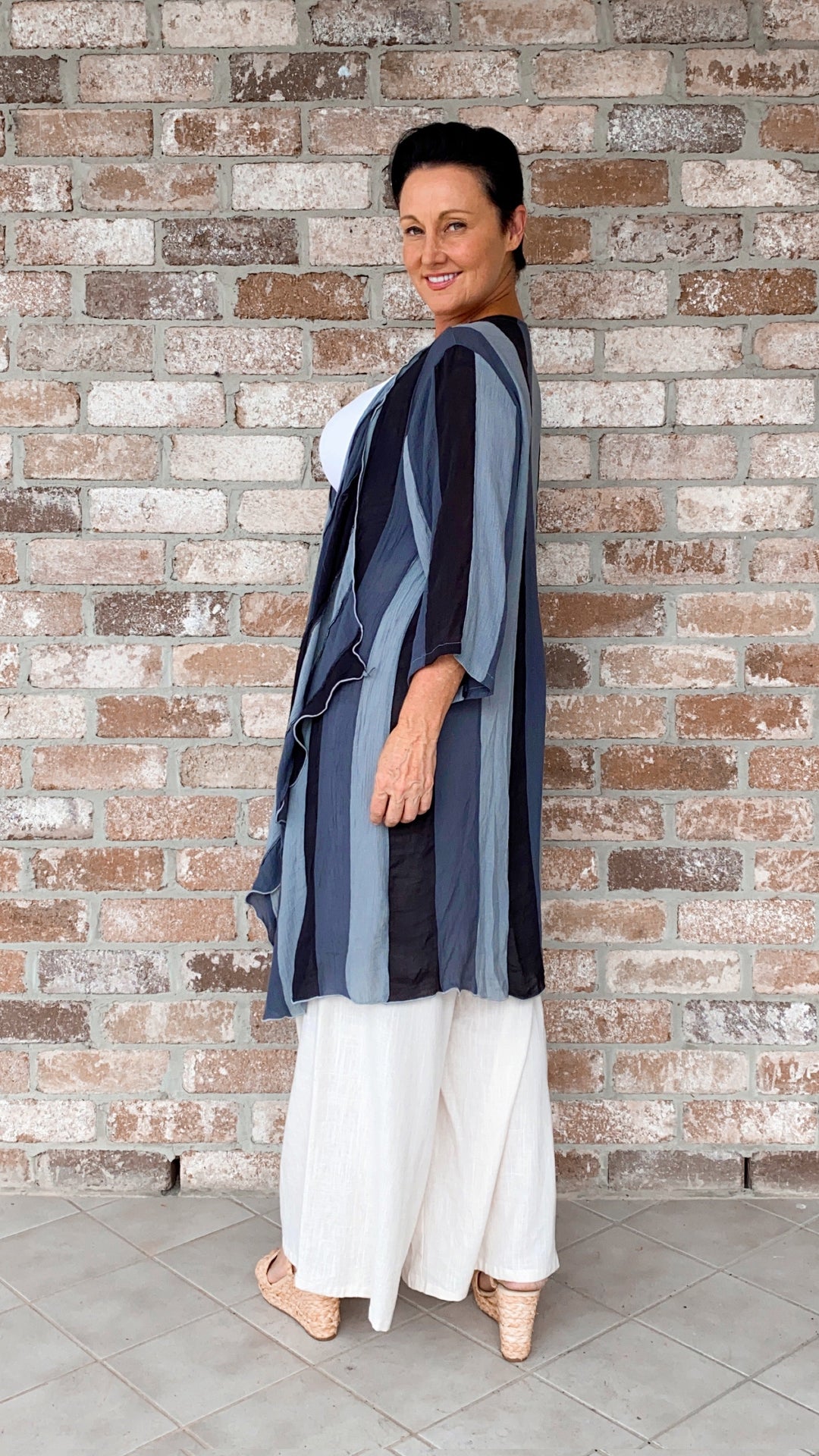 Della | Liquorice Stripe Giacca