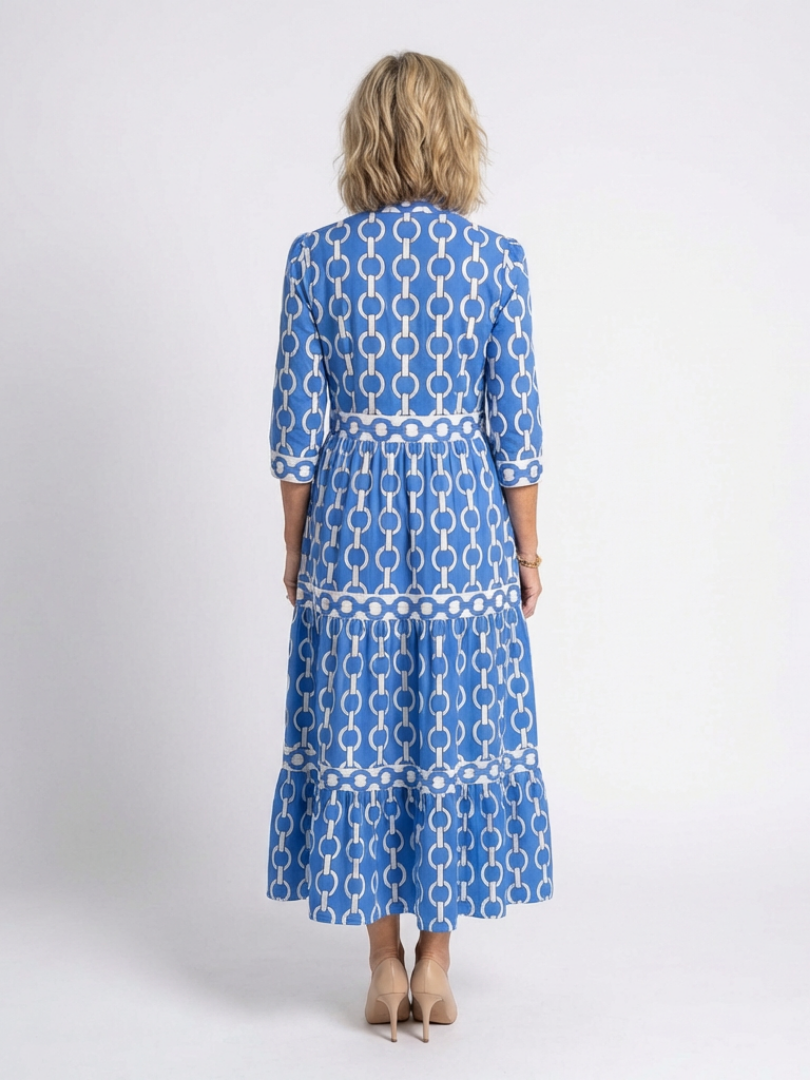 Ysolde | Chain Pattern Midi Abito