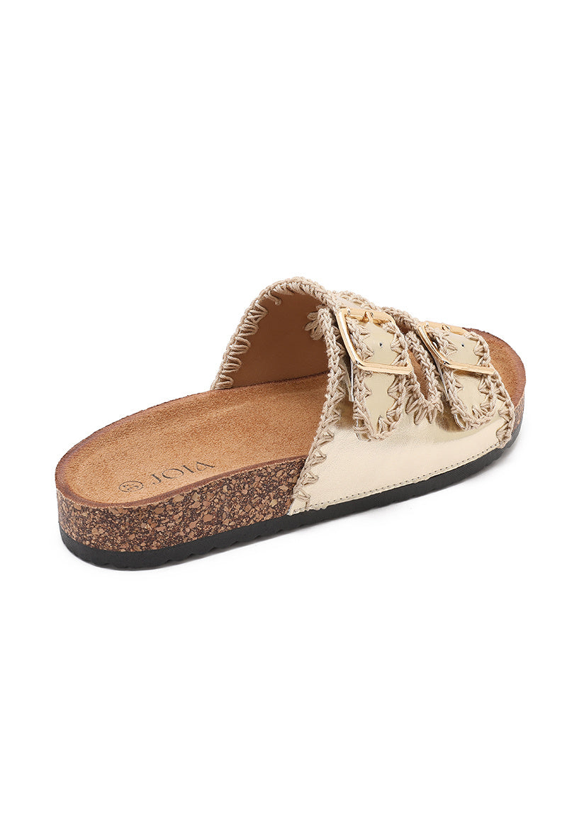 Tindra | Oro Wedge Sandalo