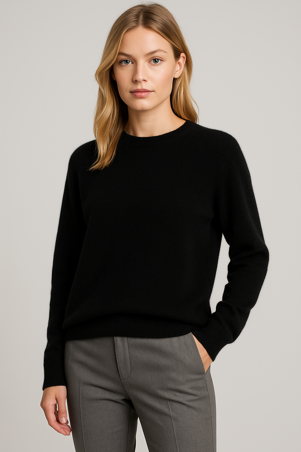 Jetty | Classico Crewneck Cashmere Blend Jumper