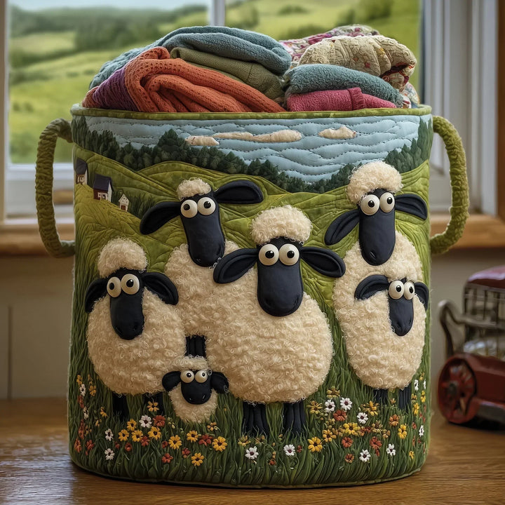 Hand-Trapuntato Sheep Basket