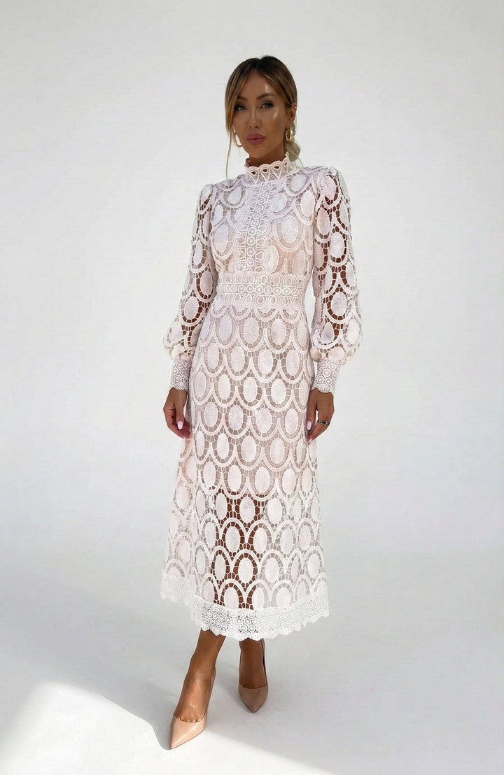 Petra | Ceremony Midi Abito with Cut-Out Detailing