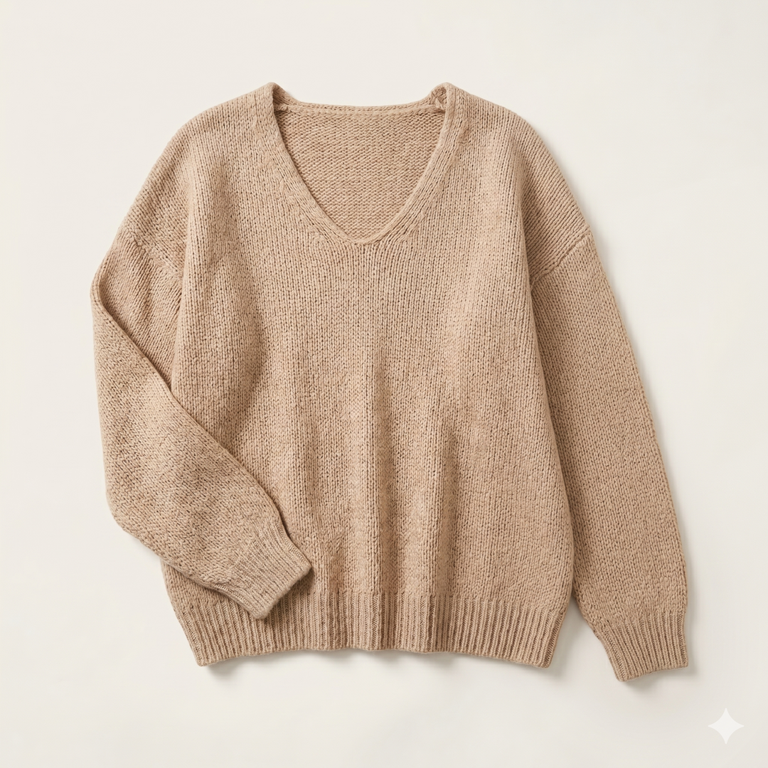 Cassidy | Morbido Scollo a V Maglia Jumper