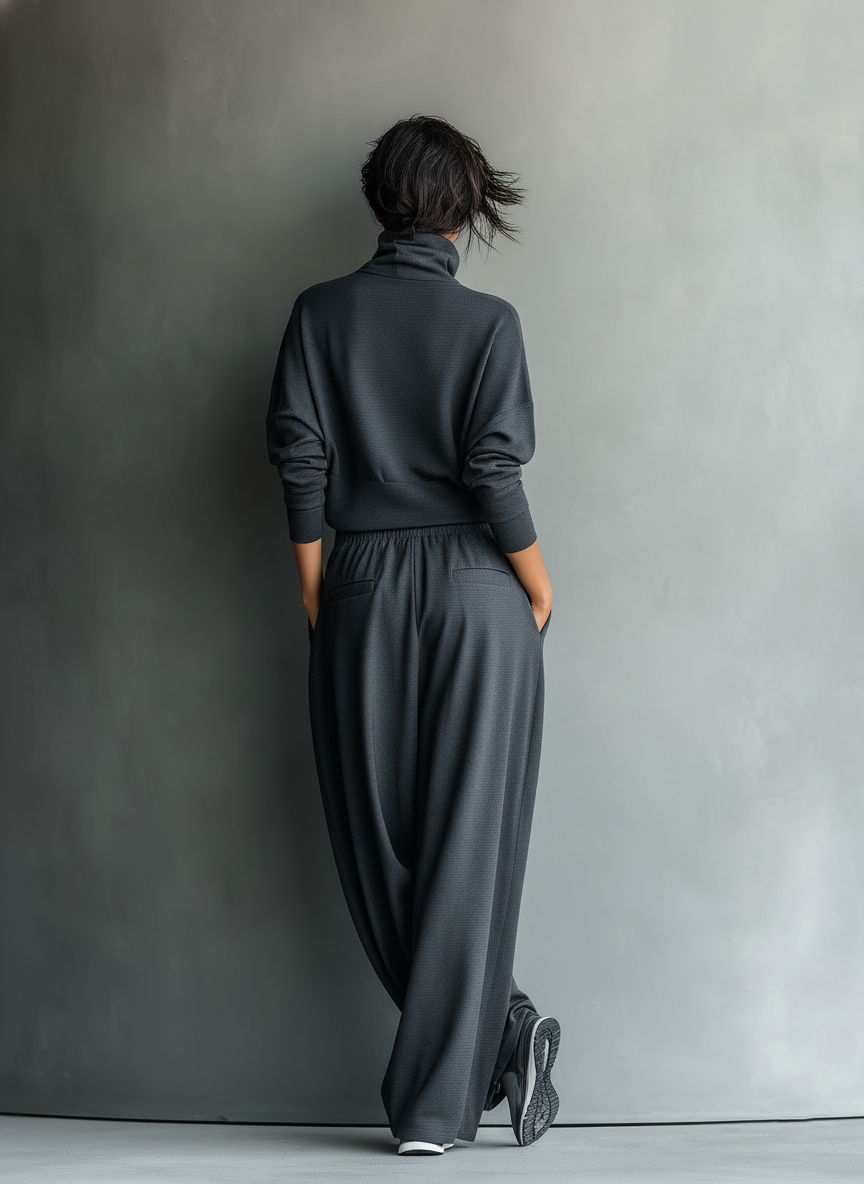 Tara | Completo in Maglia Antracite