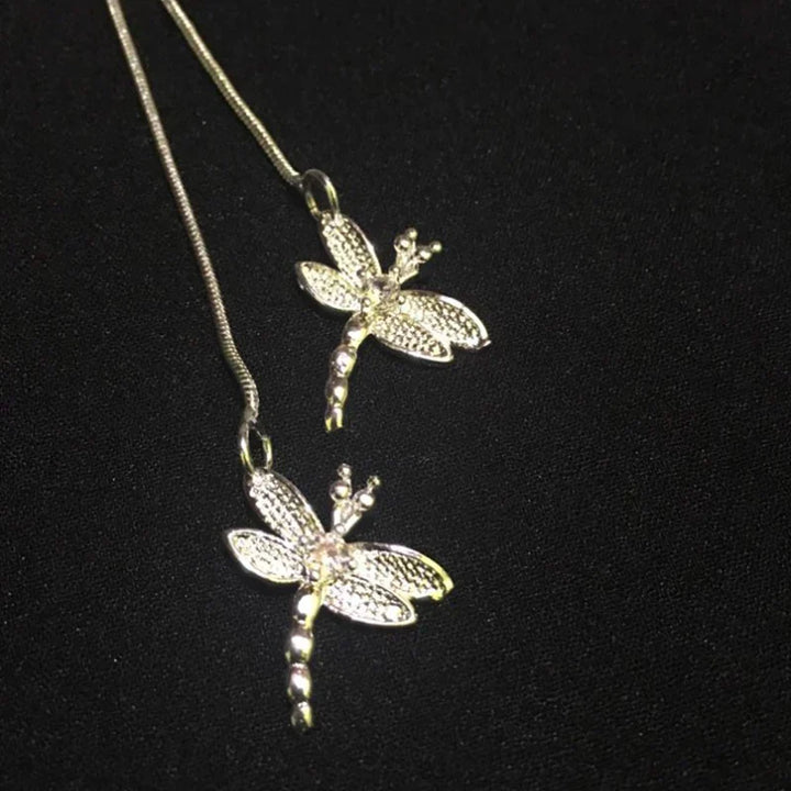 Collana con Ciondolo Libellula in Argento Sterling