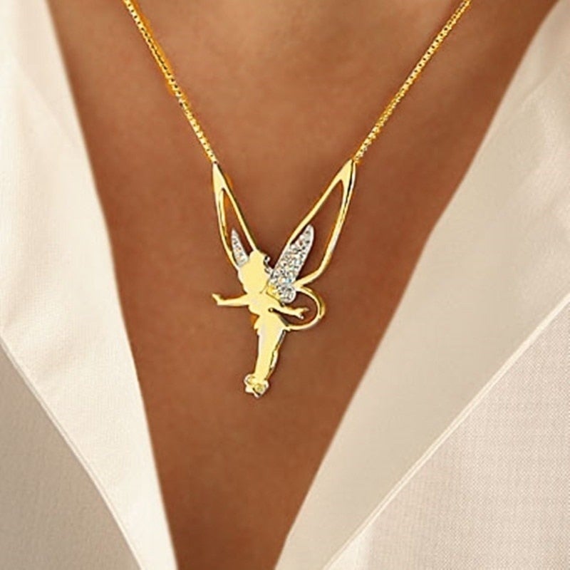 Collana con ciondolo fée in or