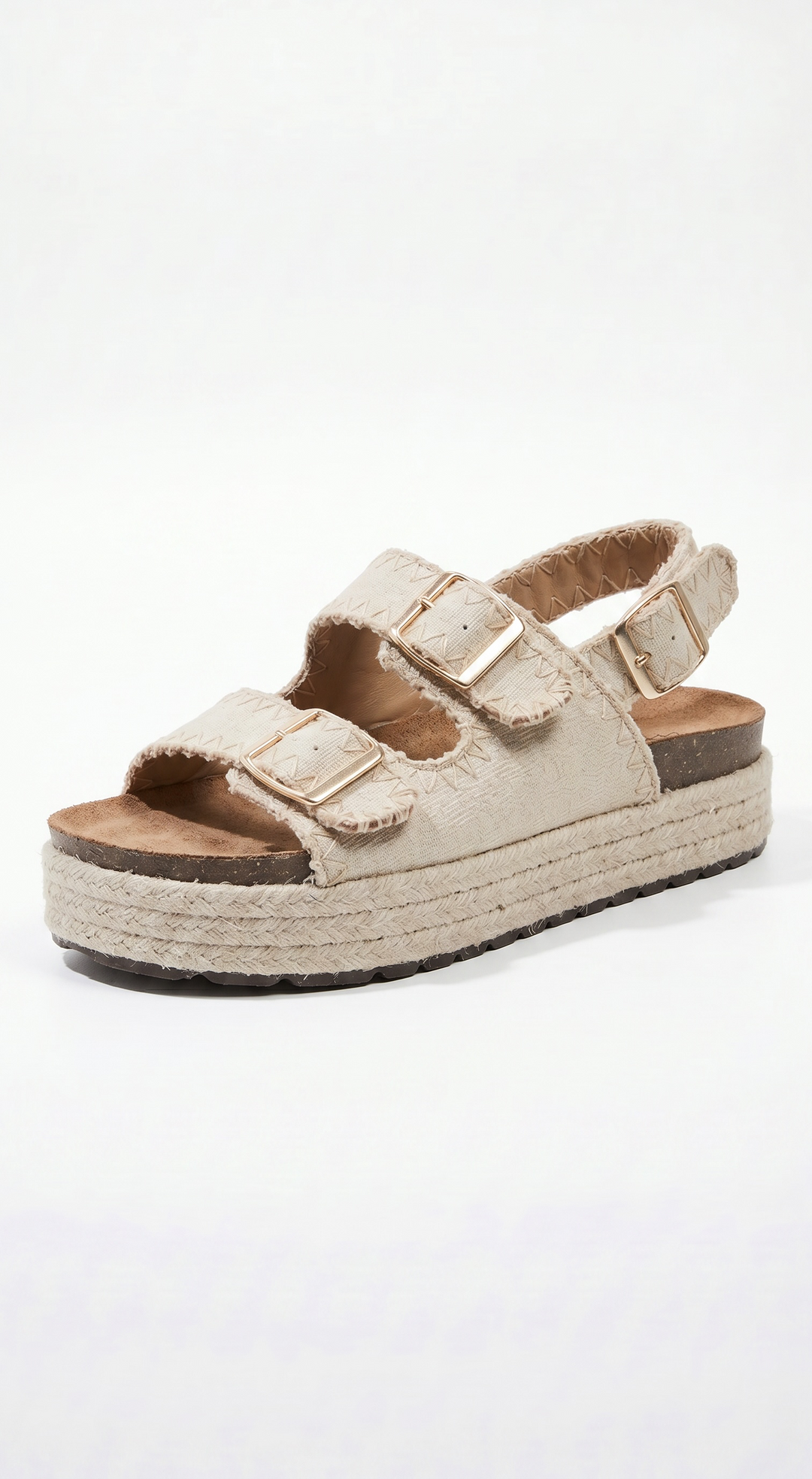 Kerensa | Beige Wedge Sandalo