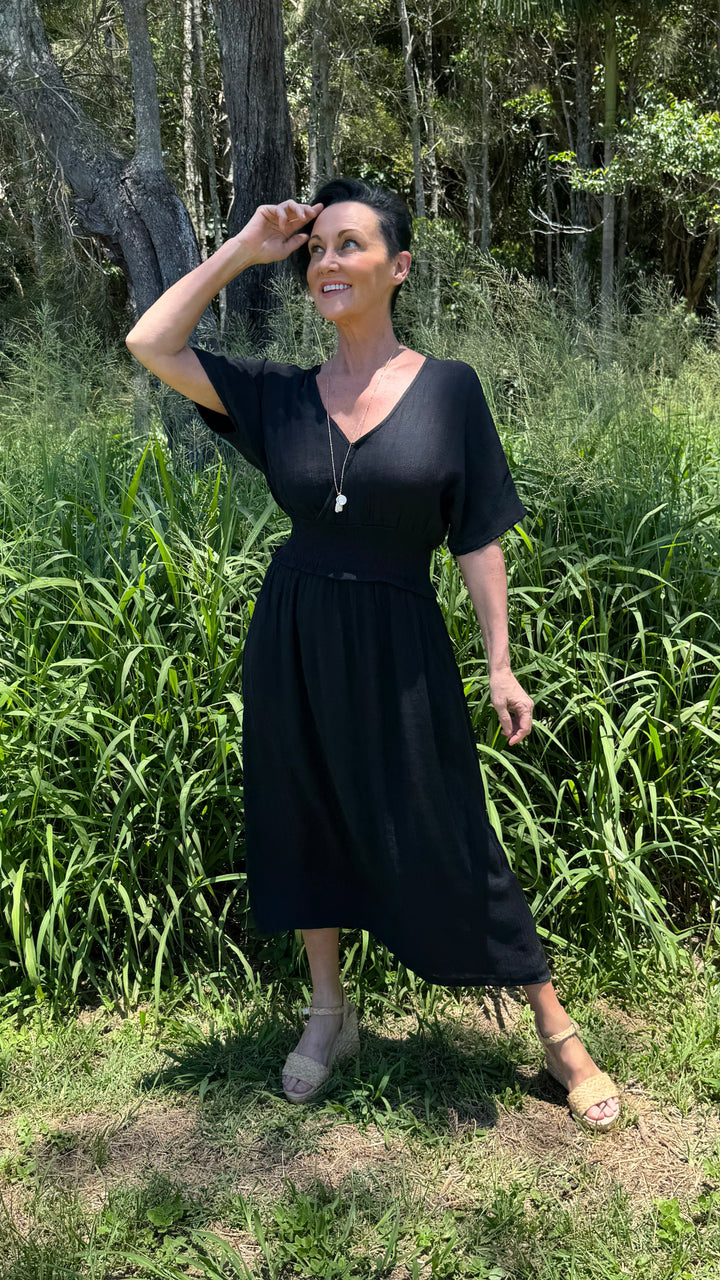Nora | Abito Midi in Fibra di Bambù