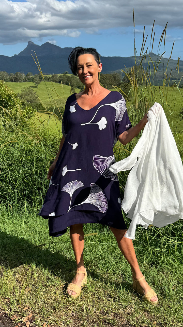 Eleanor | Garden Stampa Midi Abito