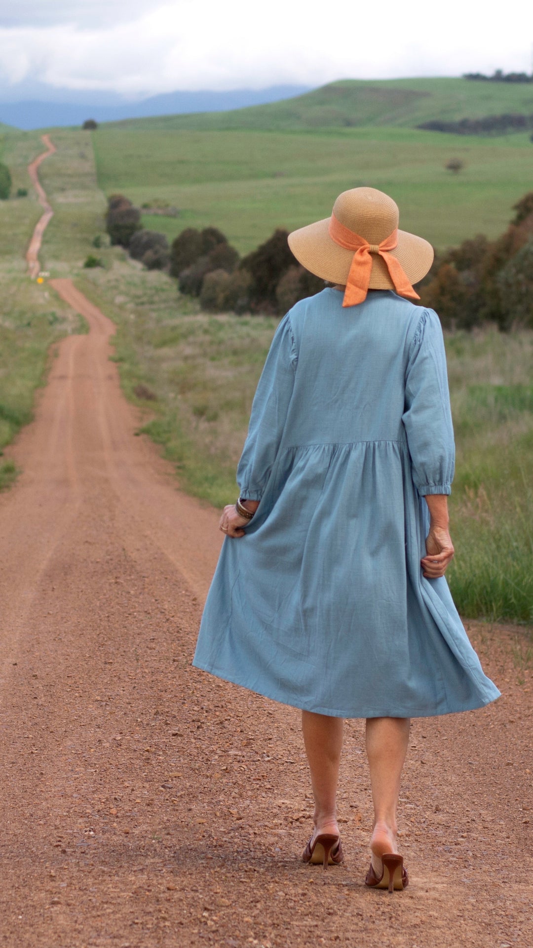Harriet | Abito in Lino Azzurro