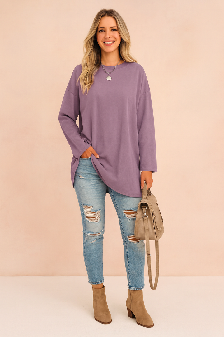 Lexi | Rilassato Manica Lunga Tunic Top