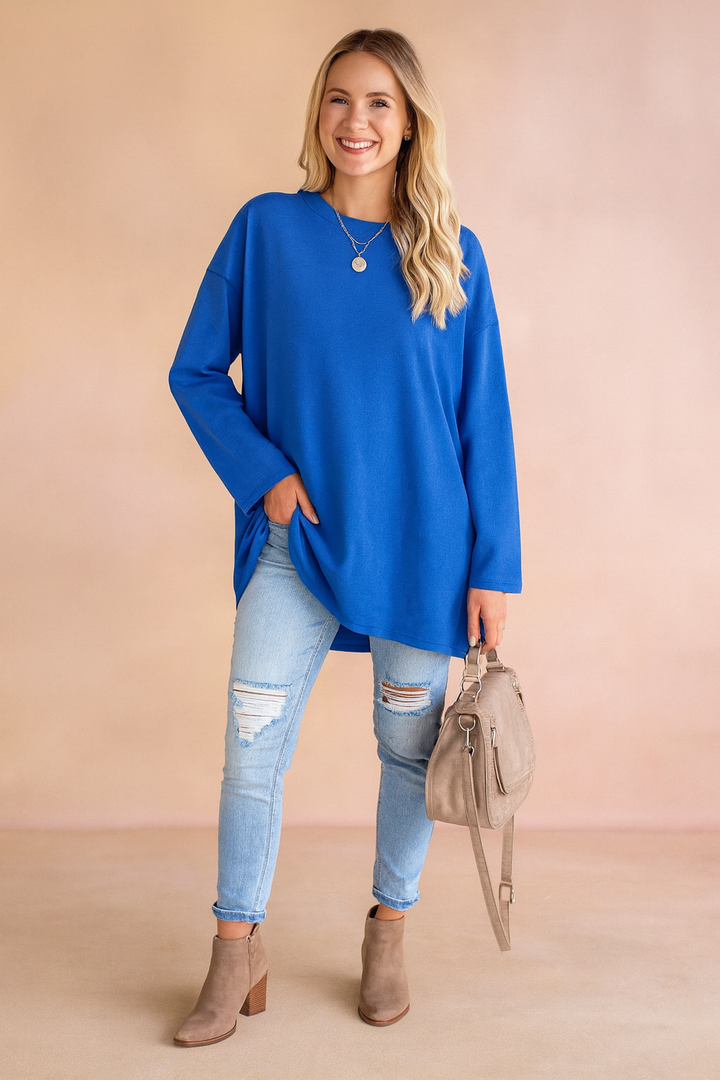 Lexi | Rilassato Manica Lunga Tunic Top