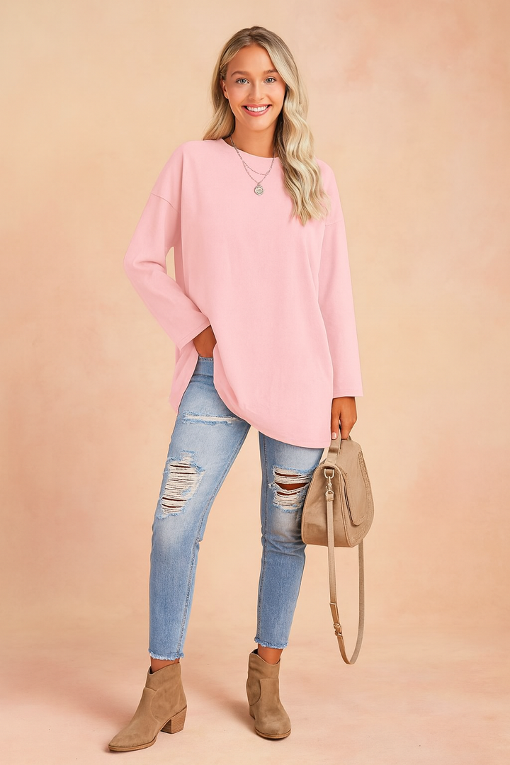 Lexi | Rilassato Manica Lunga Tunic Top