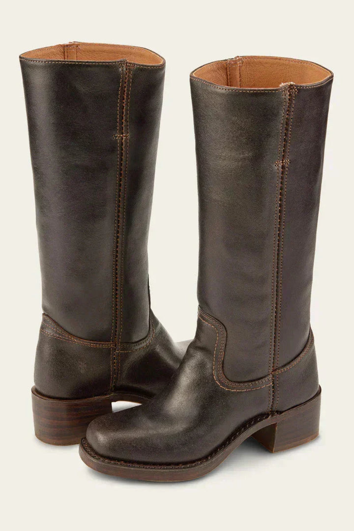 Van | Knee-High Stivali with Slim Fit and Structured Sole