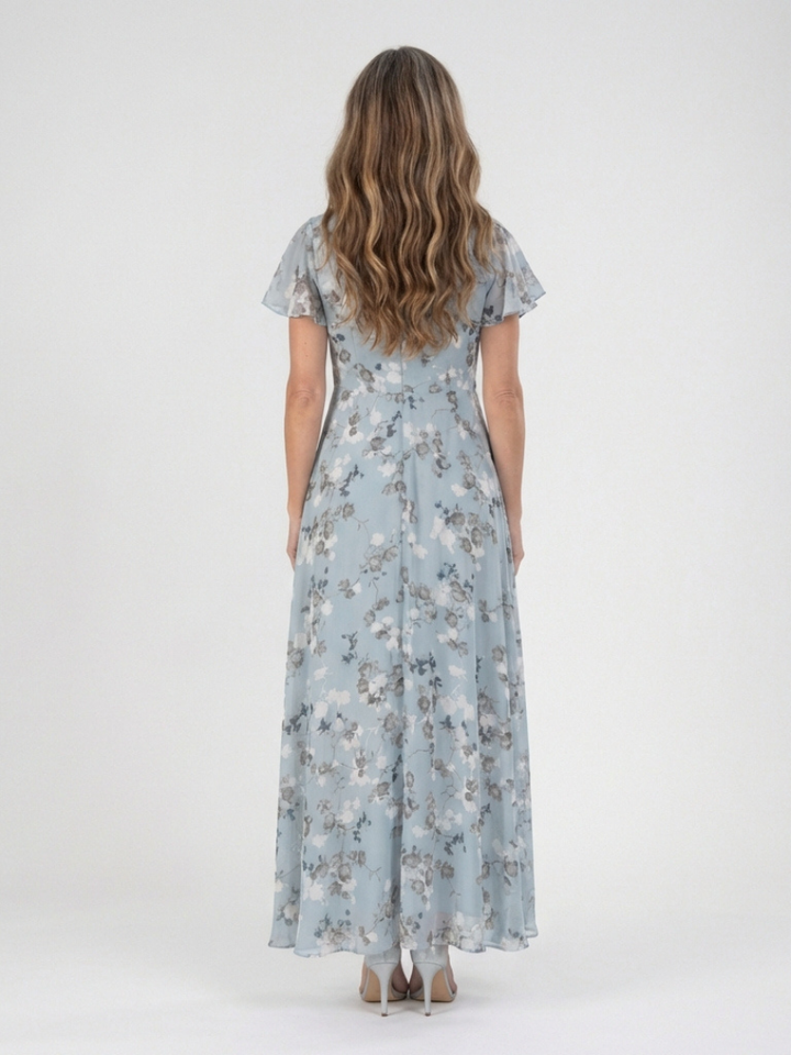 Ismeria | Floreale Chiffon Maxi Abito