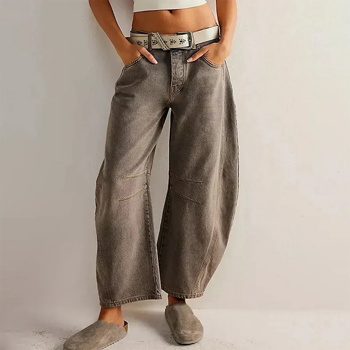 Calla | Moderno Gamba Larga Cropped Pantaloni