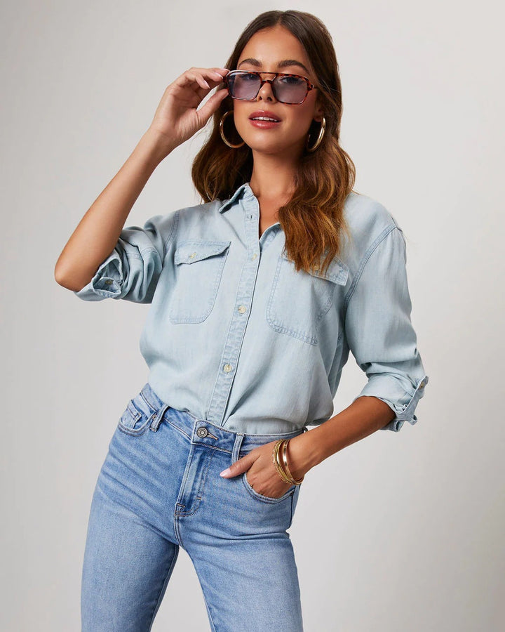 Xena | Manica Lunga Button Polo