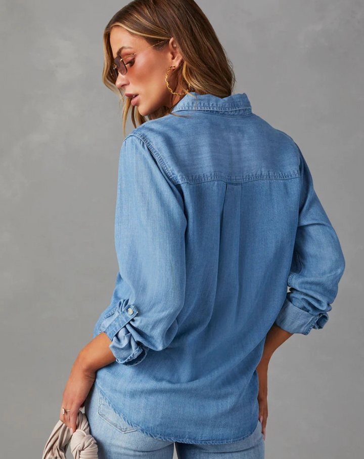 Xena | Manica Lunga Button Polo