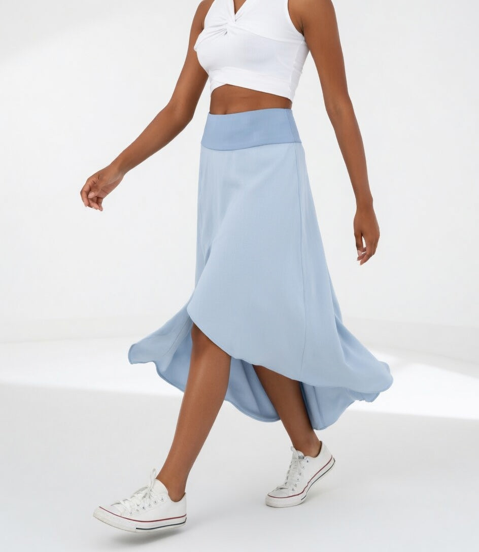 Bonney | Flowy Asymmetric Midi Gonna