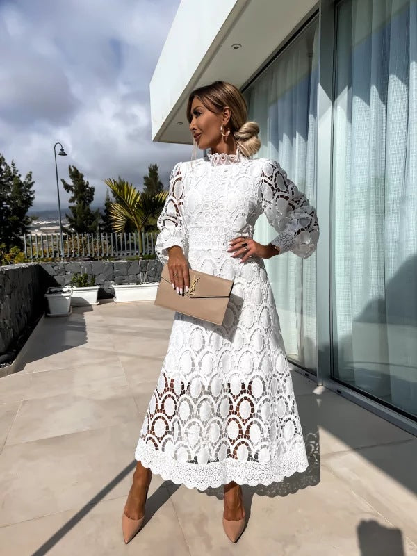 Petra | Ceremony Midi Abito with Cut-Out Detailing