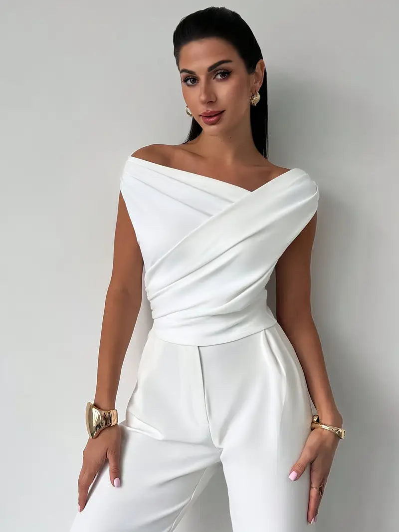 Jemima | Draped Monospalla Top