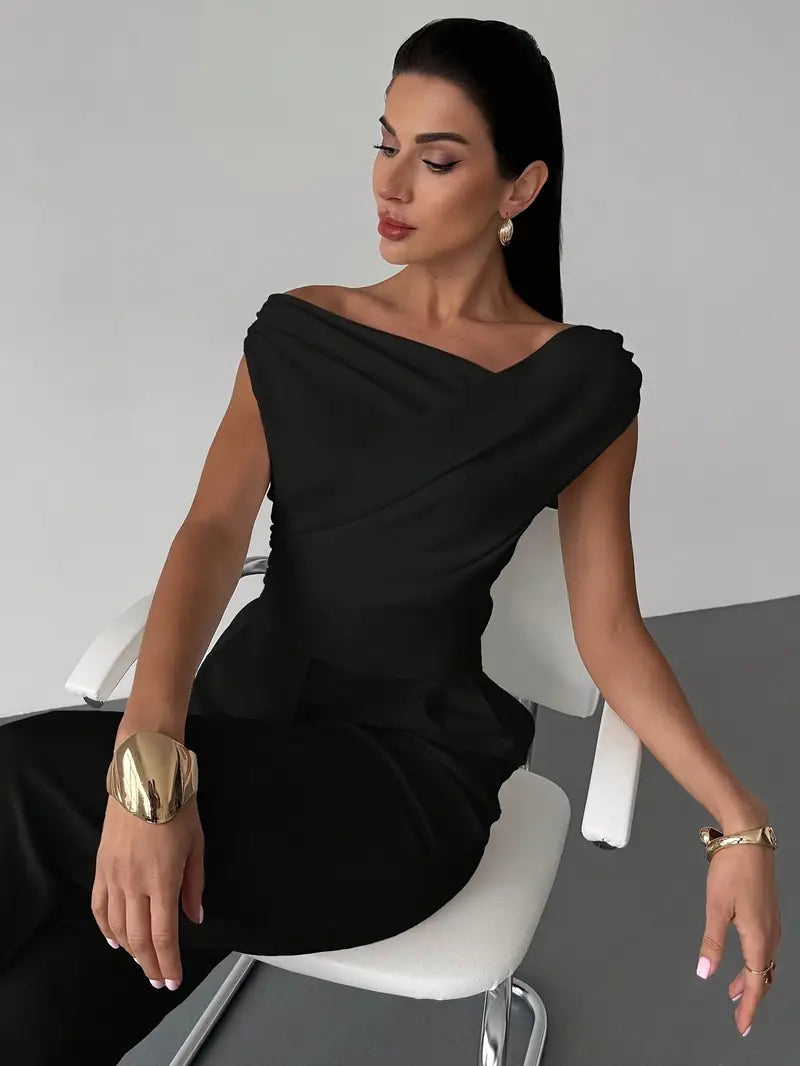 Jemima | Draped Monospalla Top