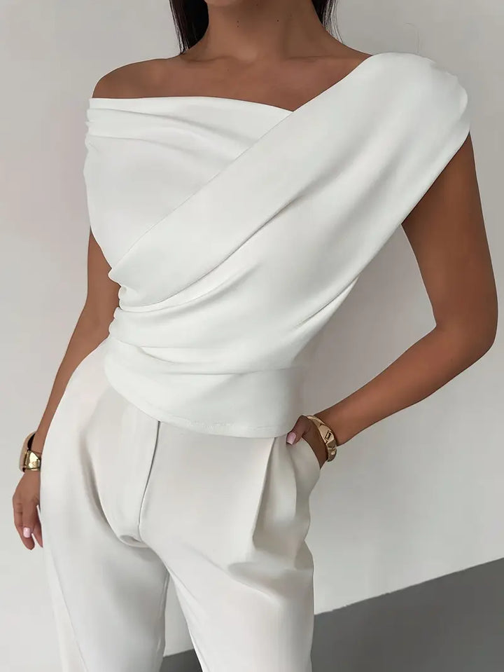 Jemima | Draped Monospalla Top