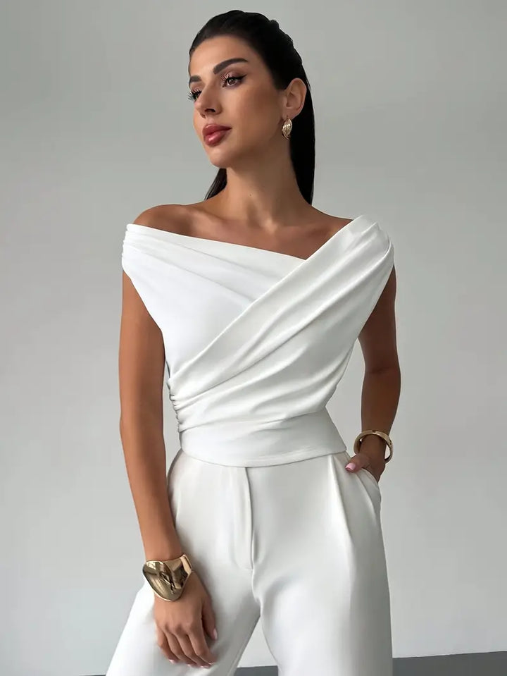 Jemima | Draped Monospalla Top