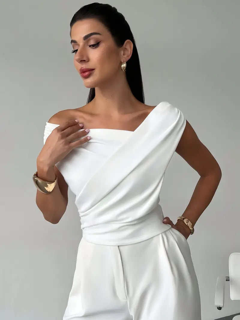 Jemima | Draped Monospalla Top