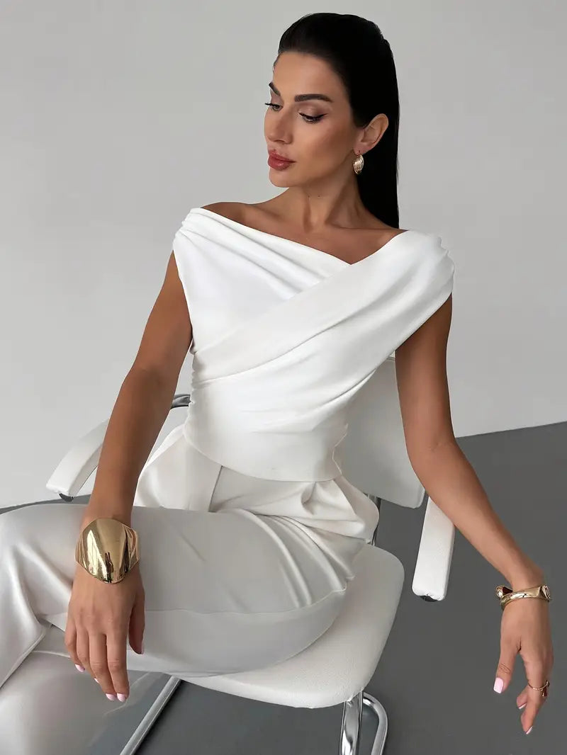 Jemima | Draped Monospalla Top