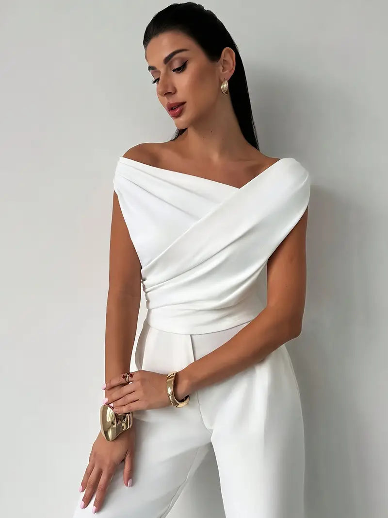 Jemima | Draped Monospalla Top