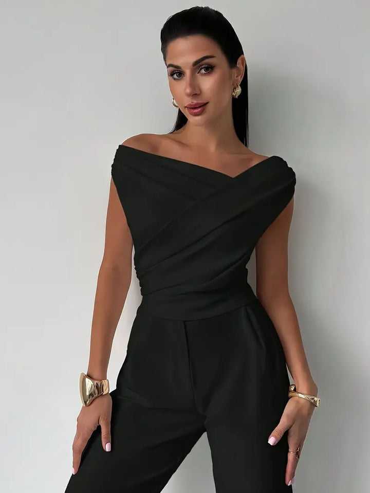 Jemima | Draped Monospalla Top