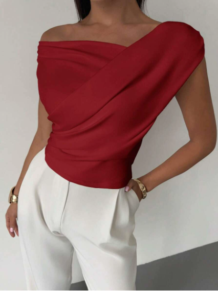 Jemima | Draped Monospalla Top