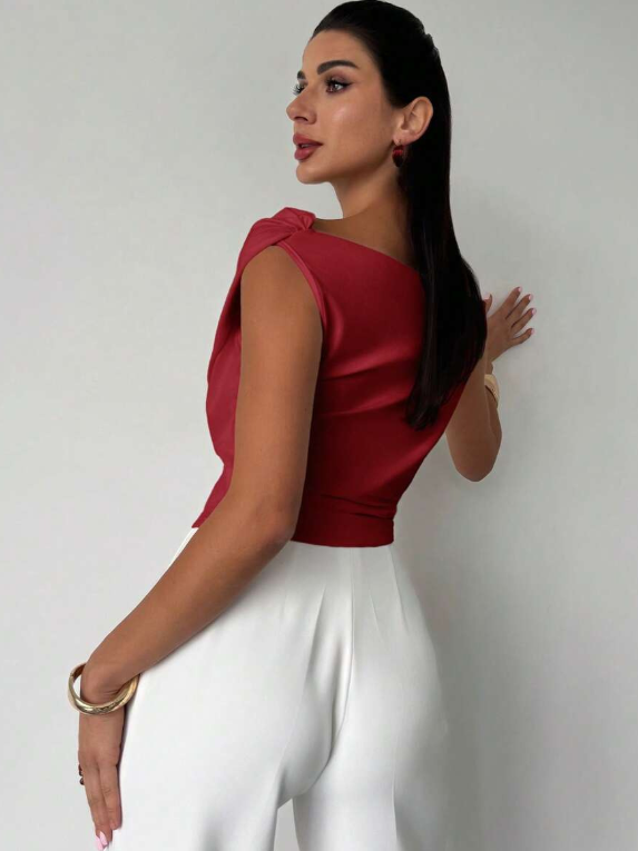 Jemima | Draped Monospalla Top