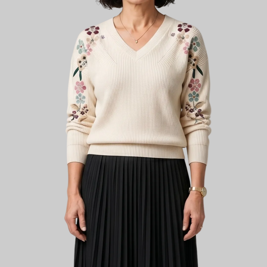 Amabel | Maglione Floreale Elegante