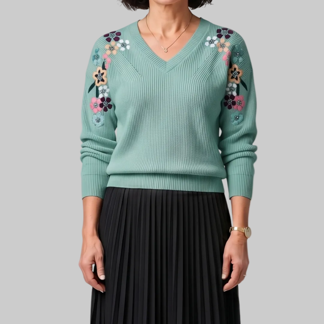 Amabel | Maglione Floreale Elegante