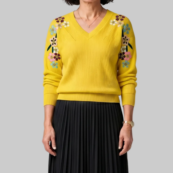 Amabel | Maglione Floreale Elegante