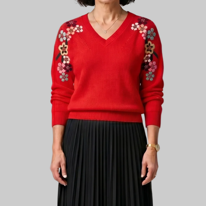 Amabel | Maglione Floreale Elegante