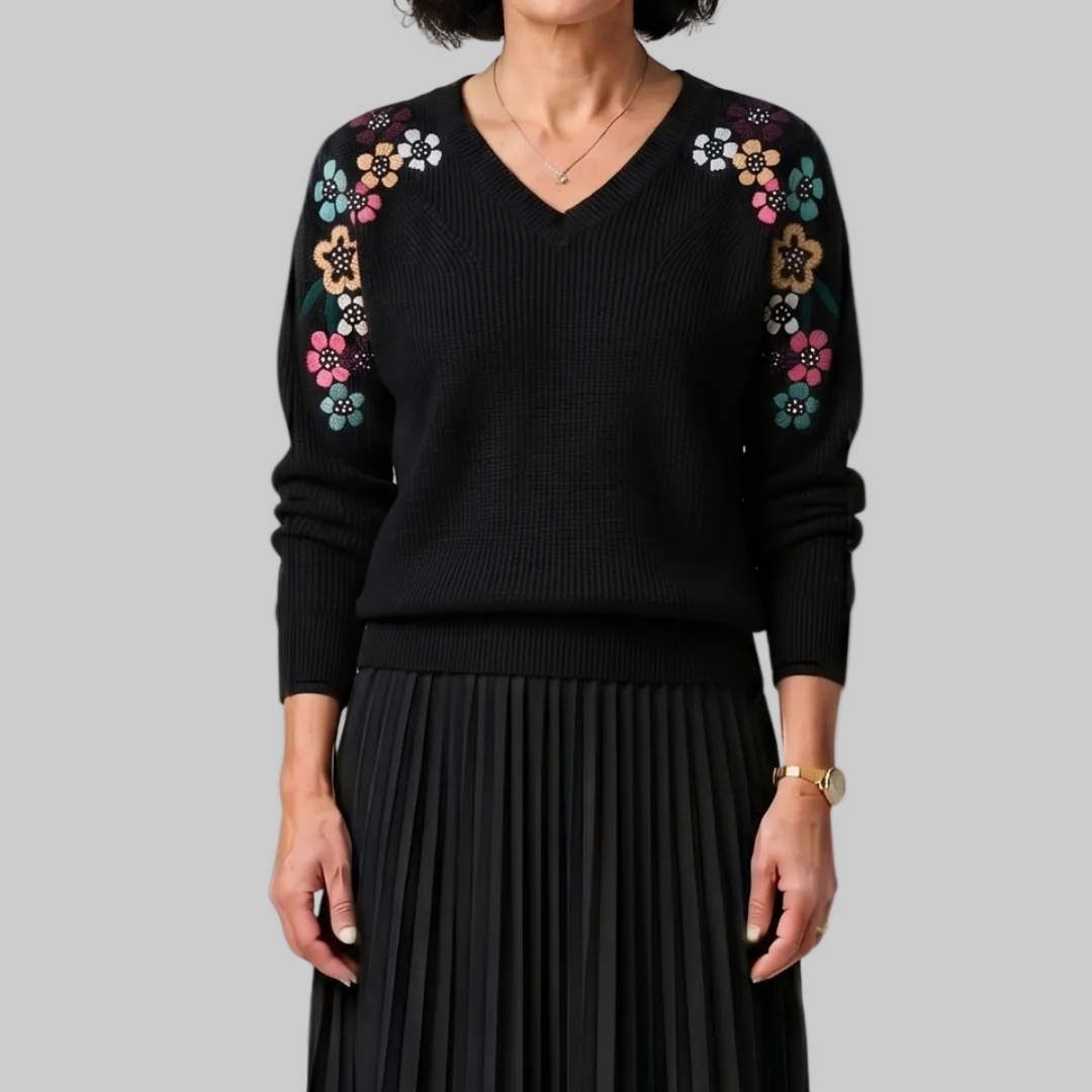 Amabel | Maglione Floreale Elegante
