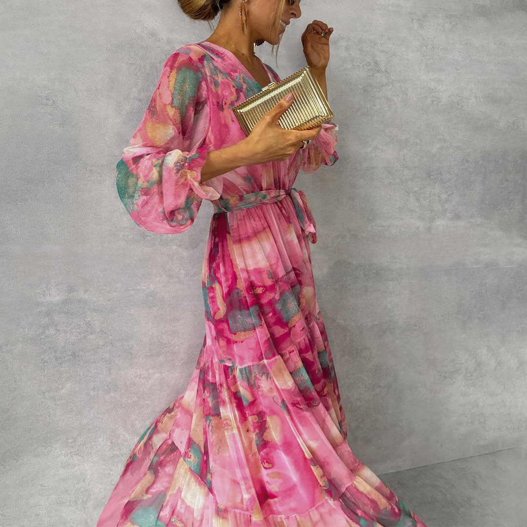 Hazel | Wrap Abito with Floreale Stampa