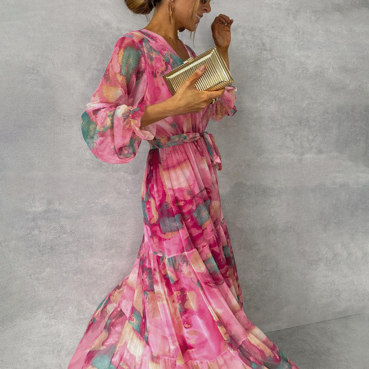 Hazel | Wrap Abito with Floreale Stampa