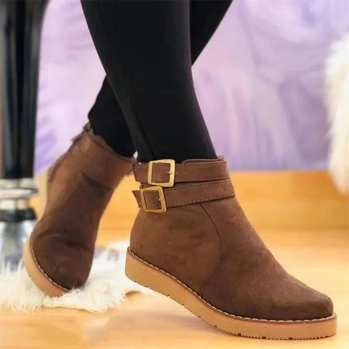 Noria | Women’s Ankle Stivali with Double Buckle