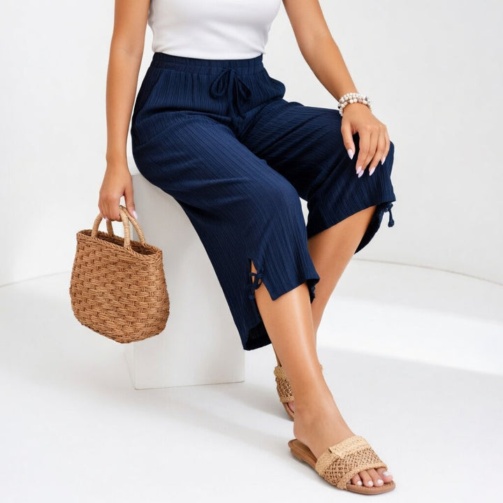 Sunday | Semplice Flowy Estate Pantaloni with Elastic Waist