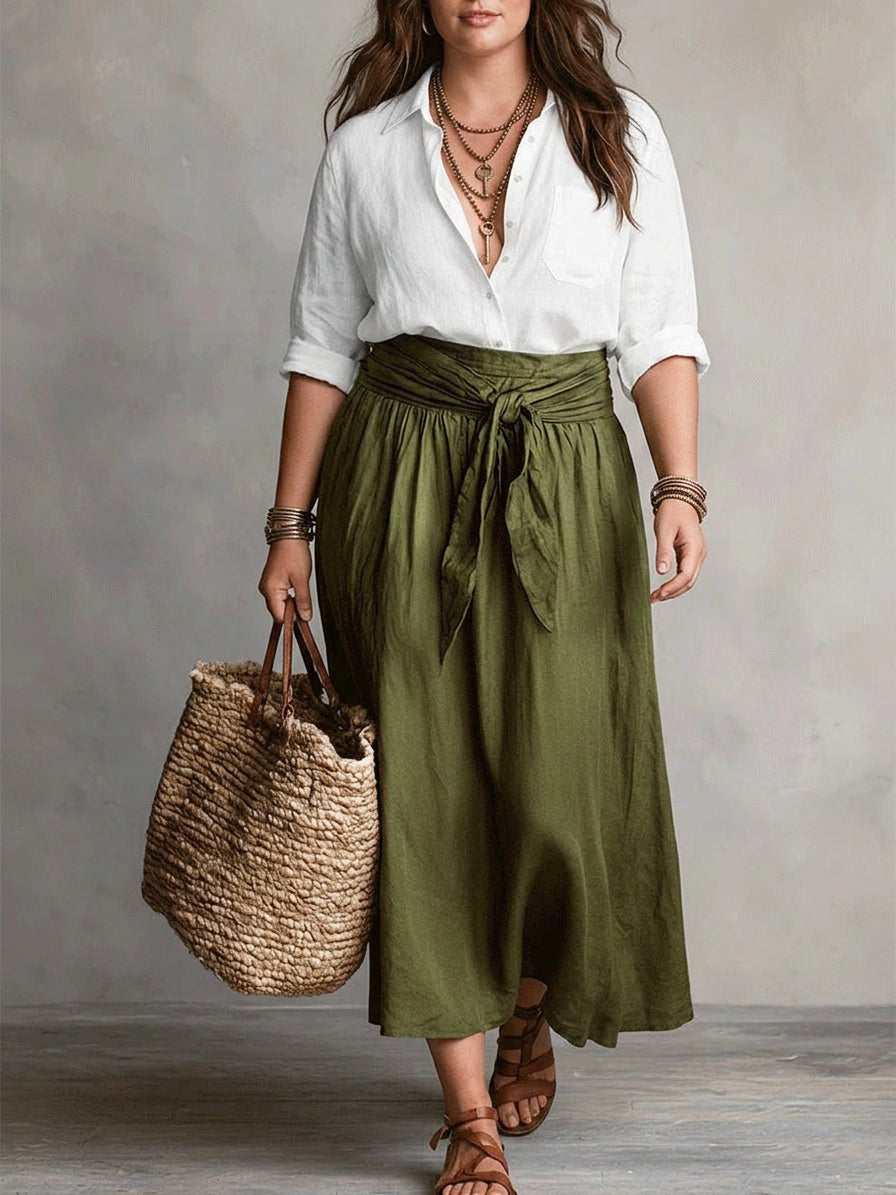 Vera | Due Pezzi Maglietta and Midi Gonna Completo