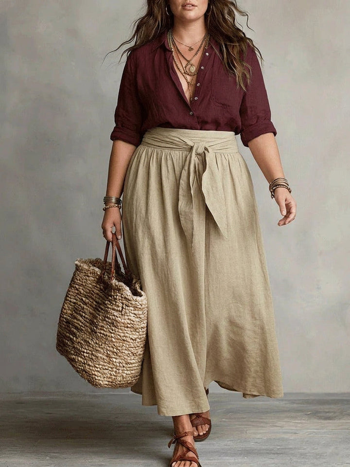 Vera | Due Pezzi Maglietta and Midi Gonna Completo