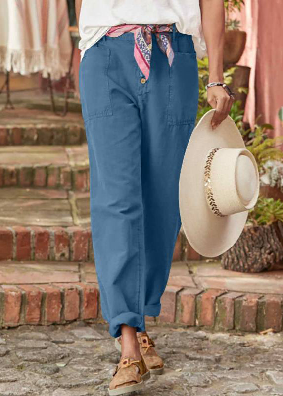 Alba | Elegante Rilassato Pantaloni with Patch Pockets