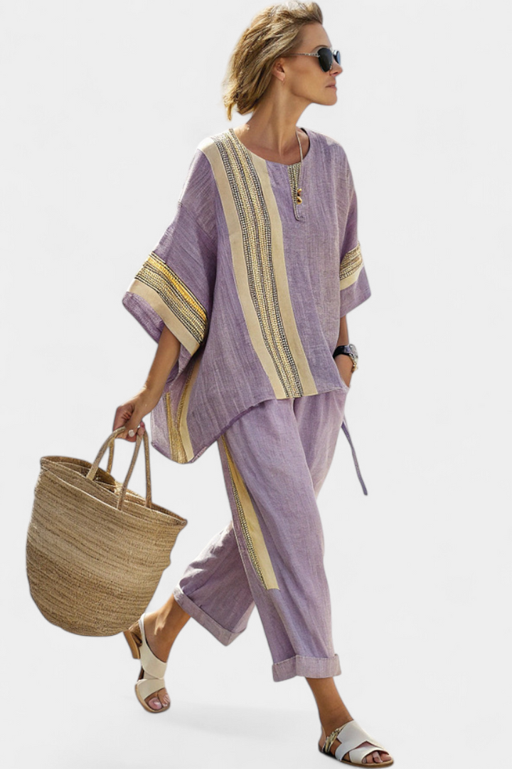 Elowric | Lavanda Top & Pantaloni