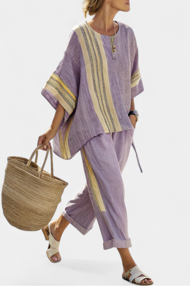 Elowric | Lavanda Top & Pantaloni