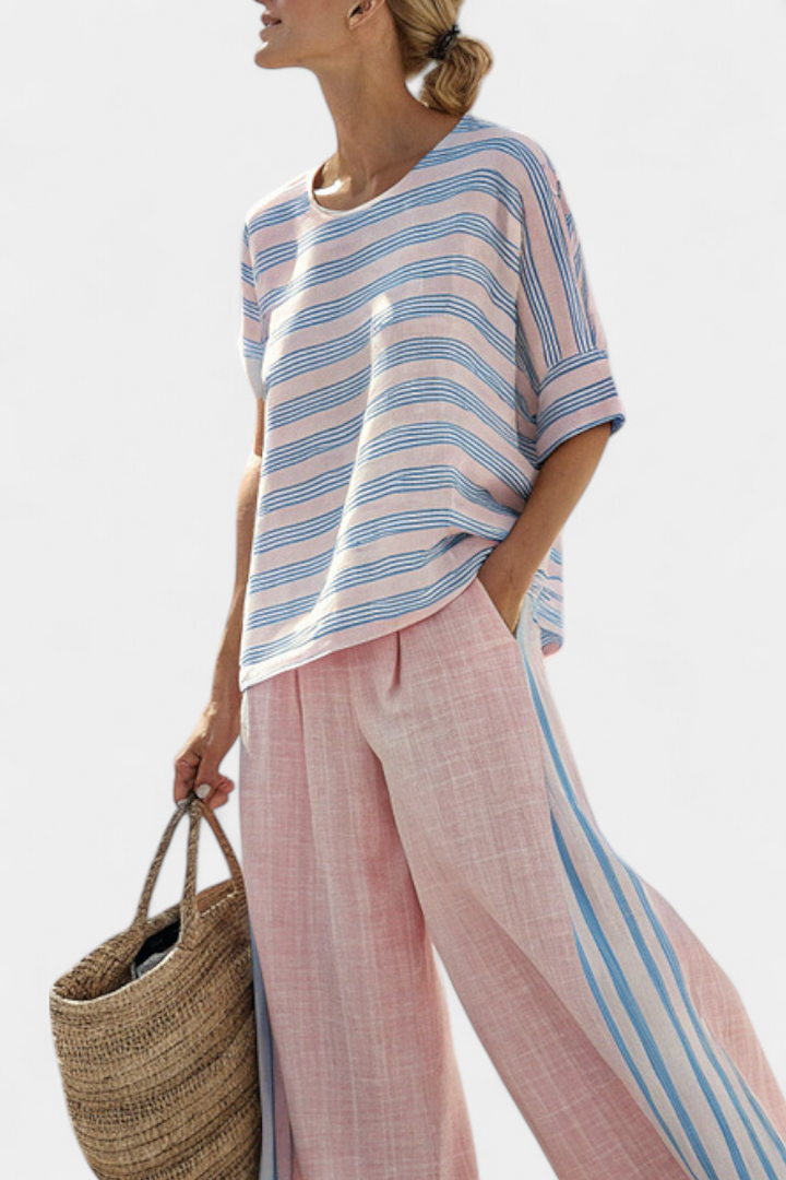 Virella | Completo Rosa e Blu